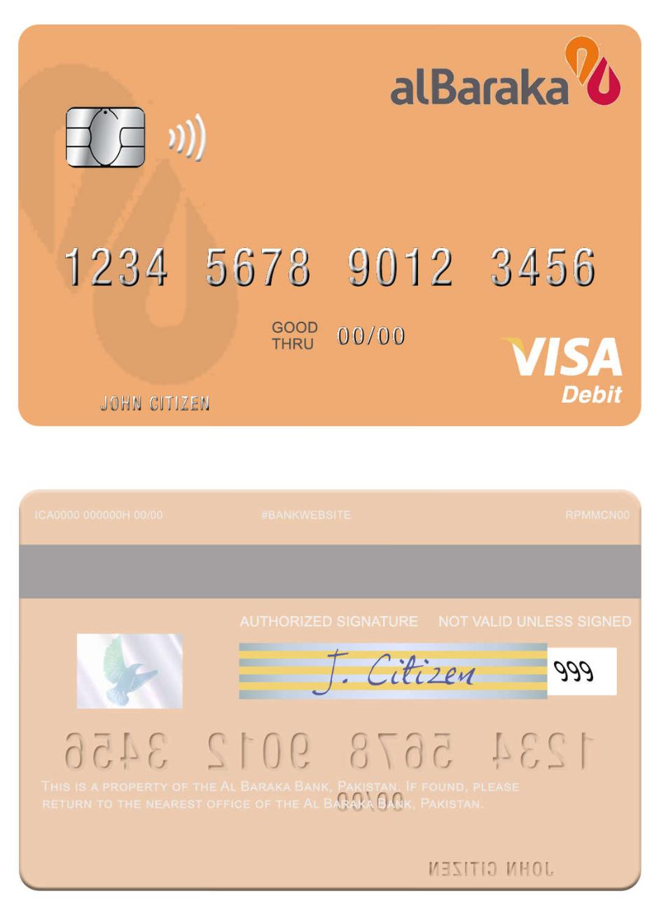 Pakistan Al Baraka Bank visa debit card